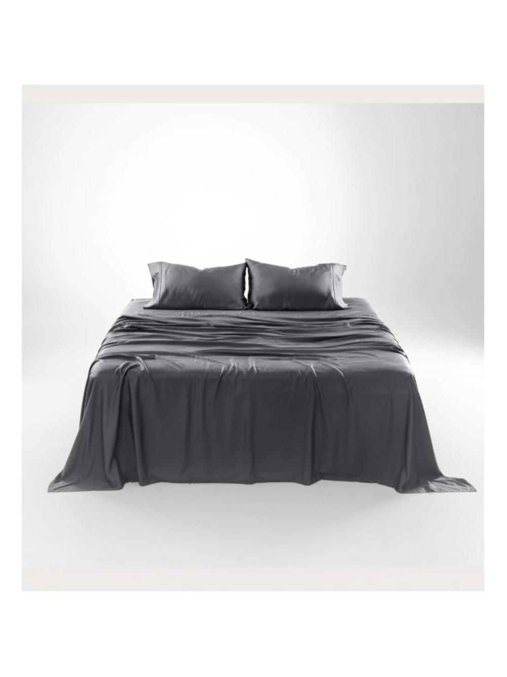 Olive Crate 100% Eucalyptus TENCEL Cooling - KING Sheet Set 4pc Charcoal